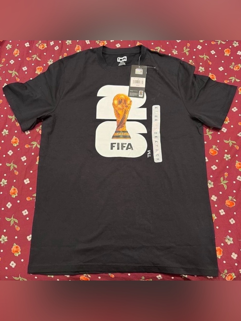 FIFA World Cup 2026 black cotton t-shirt